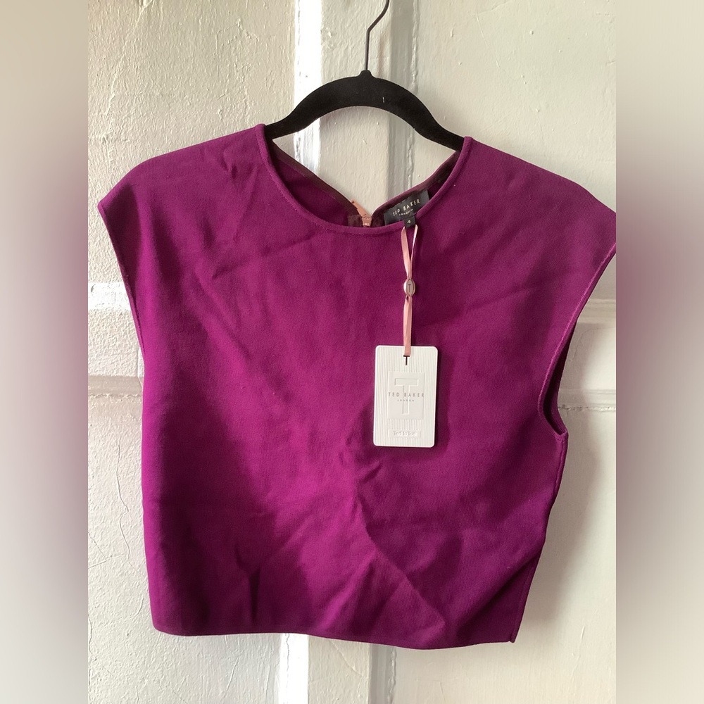 Ted Baker Britnee Micro Rib ladies Crop Top